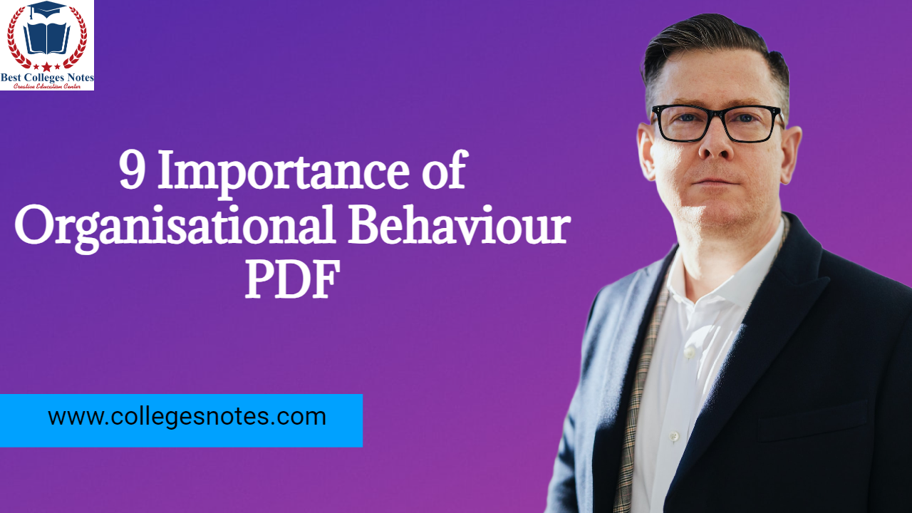 Importance of Organisational Behaviour