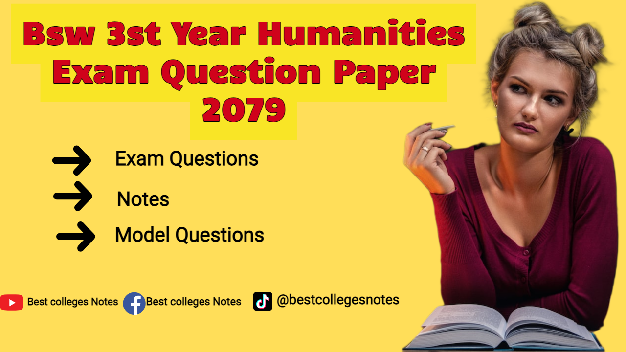 Bsw 3rd Year Humanities Exam Question Paper