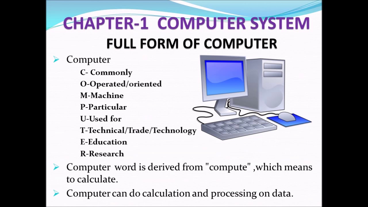 Chapter 1: Computer System