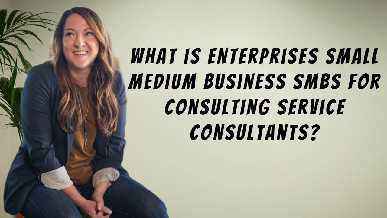 Enterprises Small Medium Business SMBs for Consulting Service Consultants